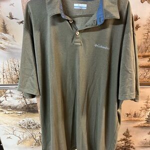 Columbia Men's Green Polo Shirt
